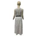 Dots Print Ruffled Midi Dress