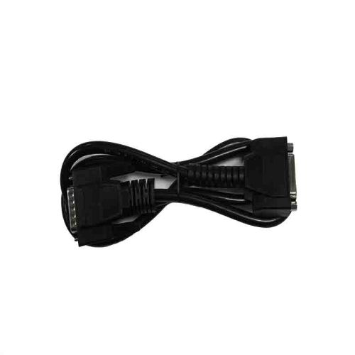Schwarzes DB15-Kabel mit zwei männlichen und weiblichen Anschlüssen