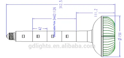 40W Energy Saving Samsung Led Bulb for Garden Lighting