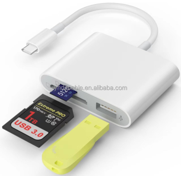SD Card Reader with USB Camera Adapter for Trail Game Cameras and iPad