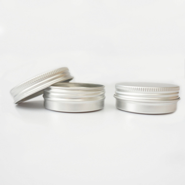 30ml 1oz Silver Aluminum Cosmetic Packaging Jar - Loose Powder & Cream Container