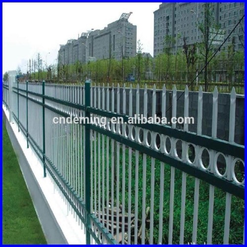 factory price spear top double rail fence