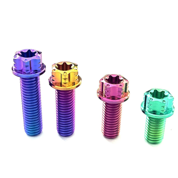 Titanium Screws and Bolts for Motorcycle Rearview Mirror Mounts: M8x15mm and M10x15mm Gr5 Alloy Fasteners