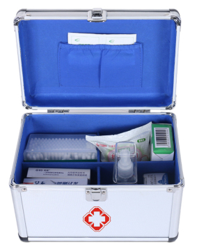 Metal ALuminium Frame Medicine Cabinet Office First Aid Kit