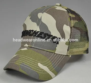 Custom Deisgn Trucker Style Baseball Caps Unisex Military Mesh Hats