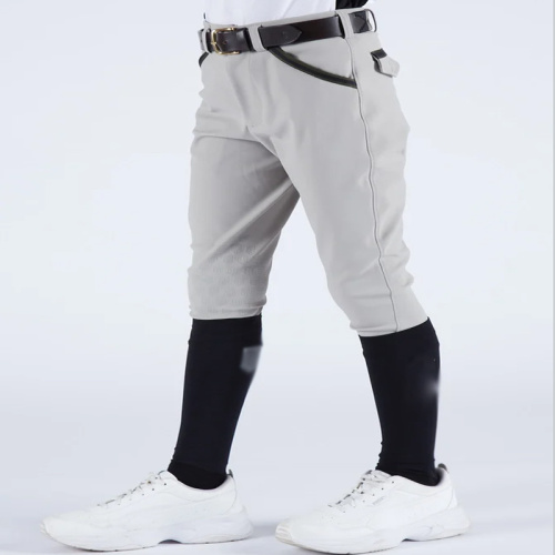 Premium Black White Gray Boys' Equestrian Breeches