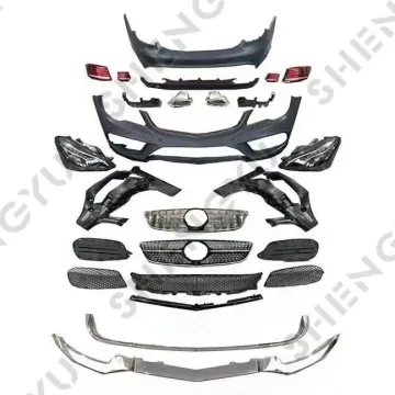 Body Kit for Benz E Class Coupe W207: 10-13 to 14-17 Upgrade Kit (Front & Rear Bumper, Grille, Headlights, Taillights)