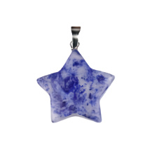 Sodalite 30mm Star Pendant Pendant for DIY Making Jewelry