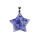 Sodalite 30mm Star Pendant Pendant Necklace 45cm Black Cord