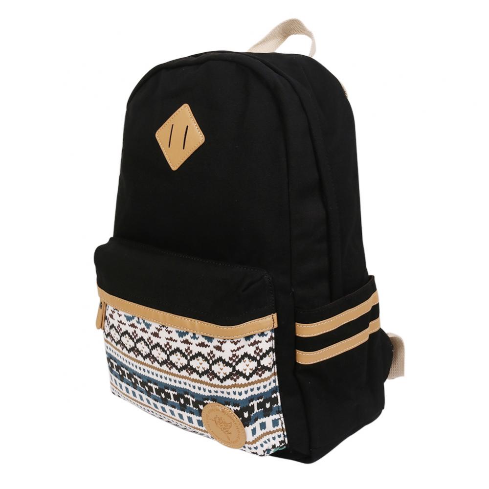 Mochilas leves de lona para adolescentes