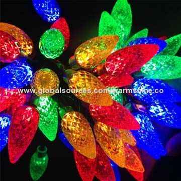 25 Counts Christmas Tree Novelty Lights with 2A and 1.2V Power Supply