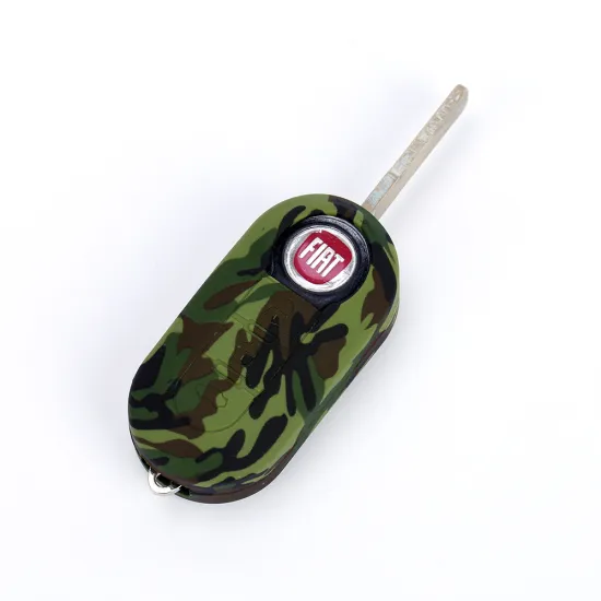 Amry color fiat 500 remote key fob cover
