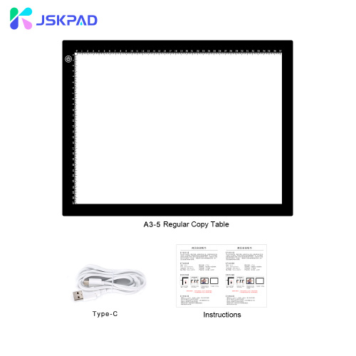 JSK A3 Herramientas de dibujo portátiles Caja de luz fotográfica