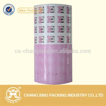 Customized cosmetics aluminum foil laminated roll film for body lotion cream sachet
