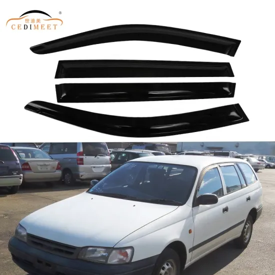 High Quality Acrylic Window Deflectors and Sun Visors for Toyota Caldina 1991-1995