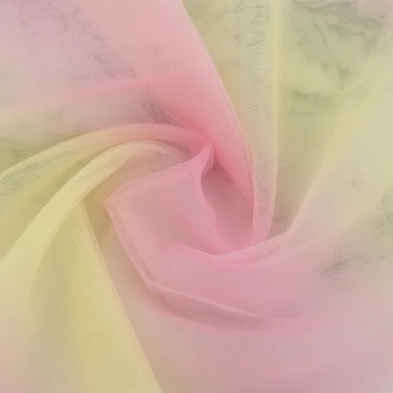 Baby Dress Nylon Knitted Printed Tulle Fabric