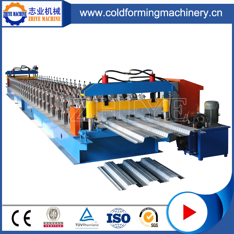 Energy-efficient floor decking roll forming machine