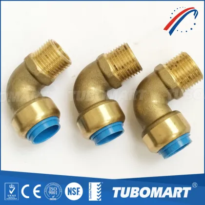 lead free brass sharkbite elbow push fit fittings for pex pipe