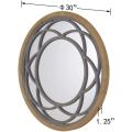 Rustic Round Decorative Large Wall Mirror