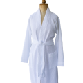 100% cotton spa robe waffle weave bathrobe