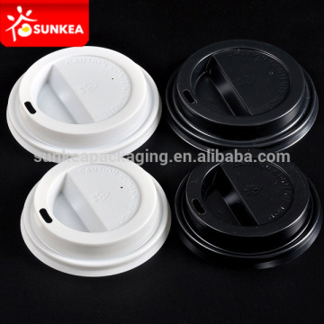Disposable 8cm 9cm coffee paper cup plastic lid