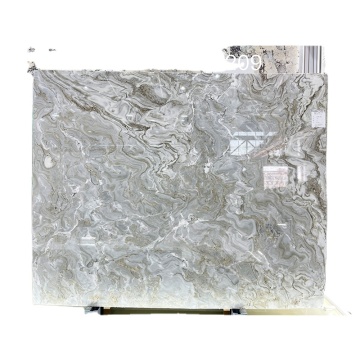 White Brazilian Avalanche Marble Slabs for Countertops and Flooring - HRST Chinese Factory