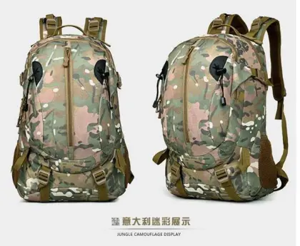 Army outdoor hiking tactical backpack highland backpack camouflage backpack(HIK16-002)