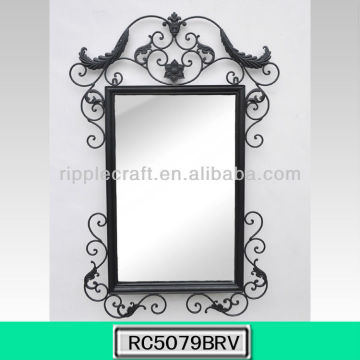 Embossed Metal Branch Wall Art Mirror