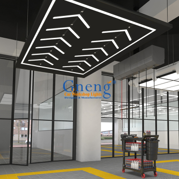 High Quality DIY Arrow Shape Car Workshop Lighting