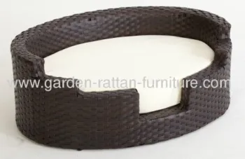 Outdoor Wicker Garden Bed Modern Disign For Pet Sun Beach Lounge 