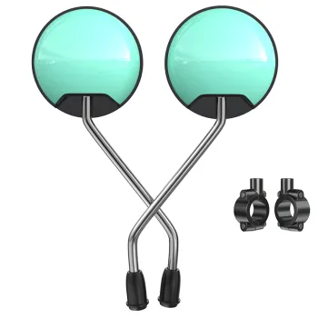 Universal Motorcycle Rearview Mirrors for Scooters, Handlebars - 8mm & 10mm HD Motorbike & Ebike Mirrors