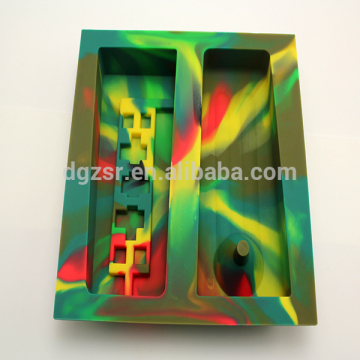 CNC eco-friendly camouflage color ice mold silicone ice cube tray