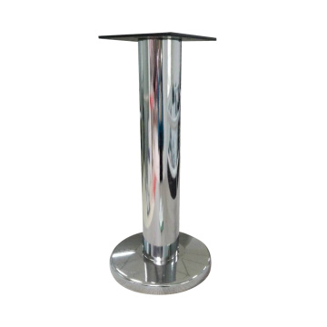 Luxury Art Deco Middle Height Chromed Round Table Base