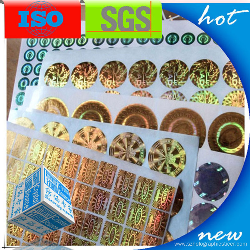 Tamper Proof Holographic Stickers