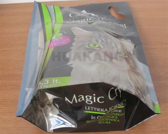 Factory custom logo laminated cat food pack bag