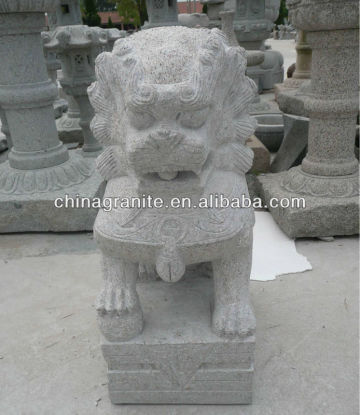 stone lion carving