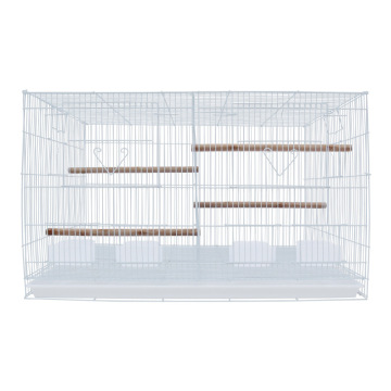 Large White Parrot Metal Wire Cage - Wholesale Pet Supplies