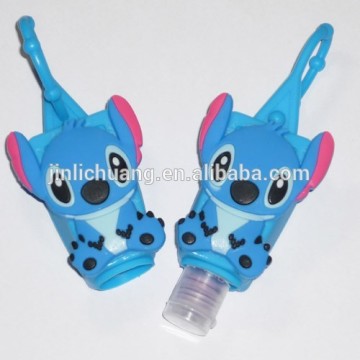 Food grade 3d animal shape cute silicone hand sanitizer holder