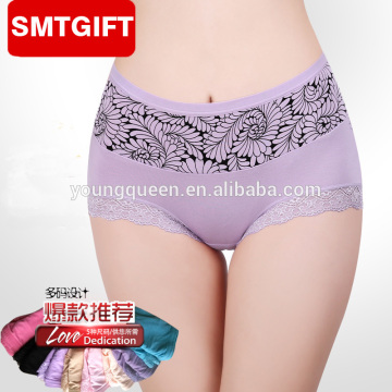 IK72 Wholesale Modal Seamless high waist lace printing briefs sexy girl underwear