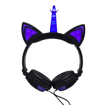 Light up Oem Unicorn Headphone Wired Without mic