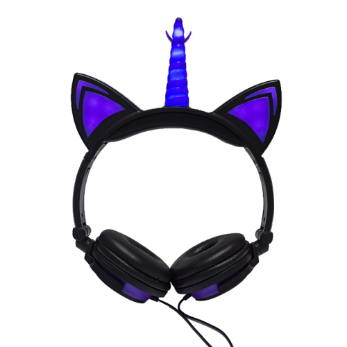 Light up Oem Unicorn Headphone Wired Without mic