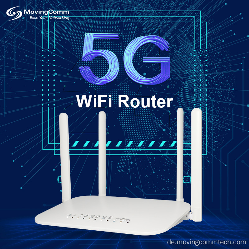 1800 Mbit / s Gigabit WiFi6 LTE CAT12 5G CPE -Router