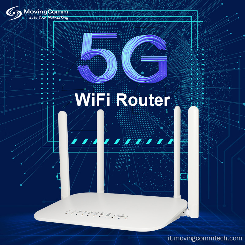 1800 Mbps Gigabit Wifi6 LTE CAT12 5G CPE router