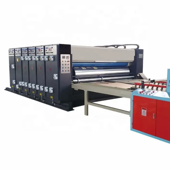 Factory Direct Semi-Automatic Flexographic Ink Carton Printer, Slotter, and Die Cutter Machine for 4 Colors