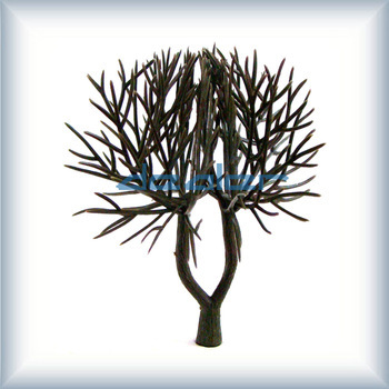 3D brown decorative natural tree trunk ,brown plastic model tree,T006-140,different size,decorative model tree