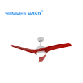 Three leaf ceiling fan with light for summer