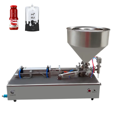 Semi-Automatic Desktop Pneumatic Filling Machine - Single Nozzle for Sauces and Liquids