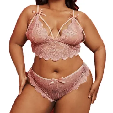 Custom 4XL Big Size Lace Bra Sets Underwear for Women - ODM OEM Private Label
