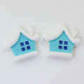 New Charm Mini House Shaped Beads Slime Flatback Resins Kids Toy Decor Dollhouse Making Spacer Phone Shell Charms