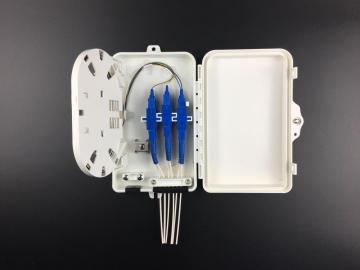 6 cores fiber distribution box 4 plc splitter